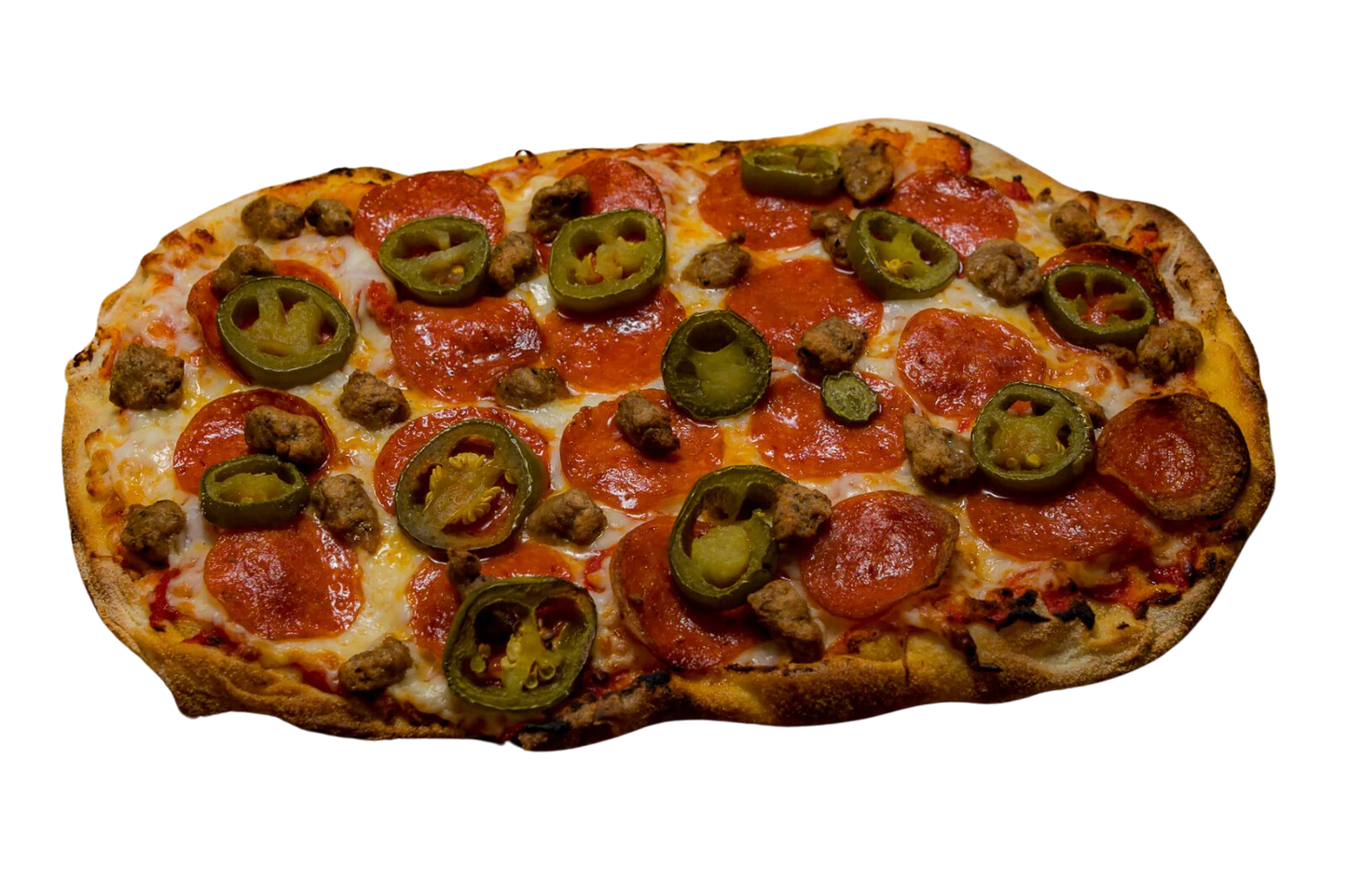 La Pinsa Mia - Pepperoni, Sausage & Jalapeño Pinsa