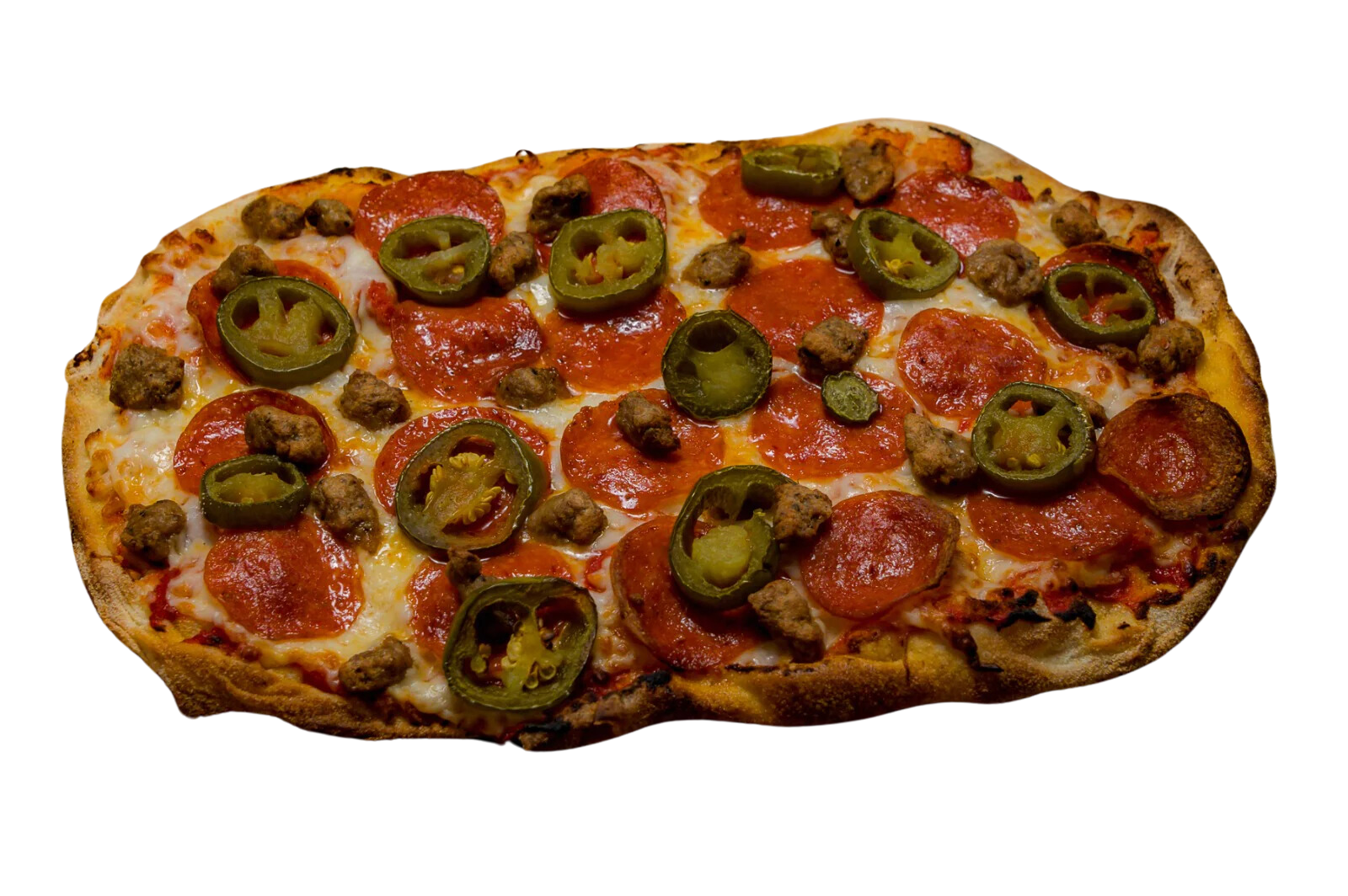 La Pinsa Mia - Pepperoni, Sausage & Jalapeño Pinsa