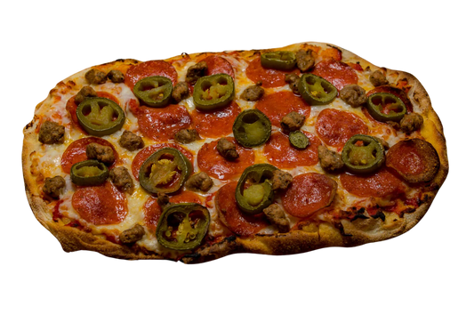 La Pinsa Mia - Pepperoni, Sausage & Jalapeño Pinsa